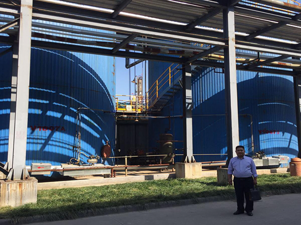 山东蓝帆化工UASB厌氧反应器使用现场